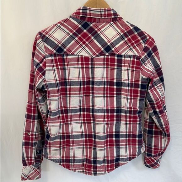 Ski-Doo team Red and Blue Plaid Button-Up Shirt Sz M - Picture 7 of 7